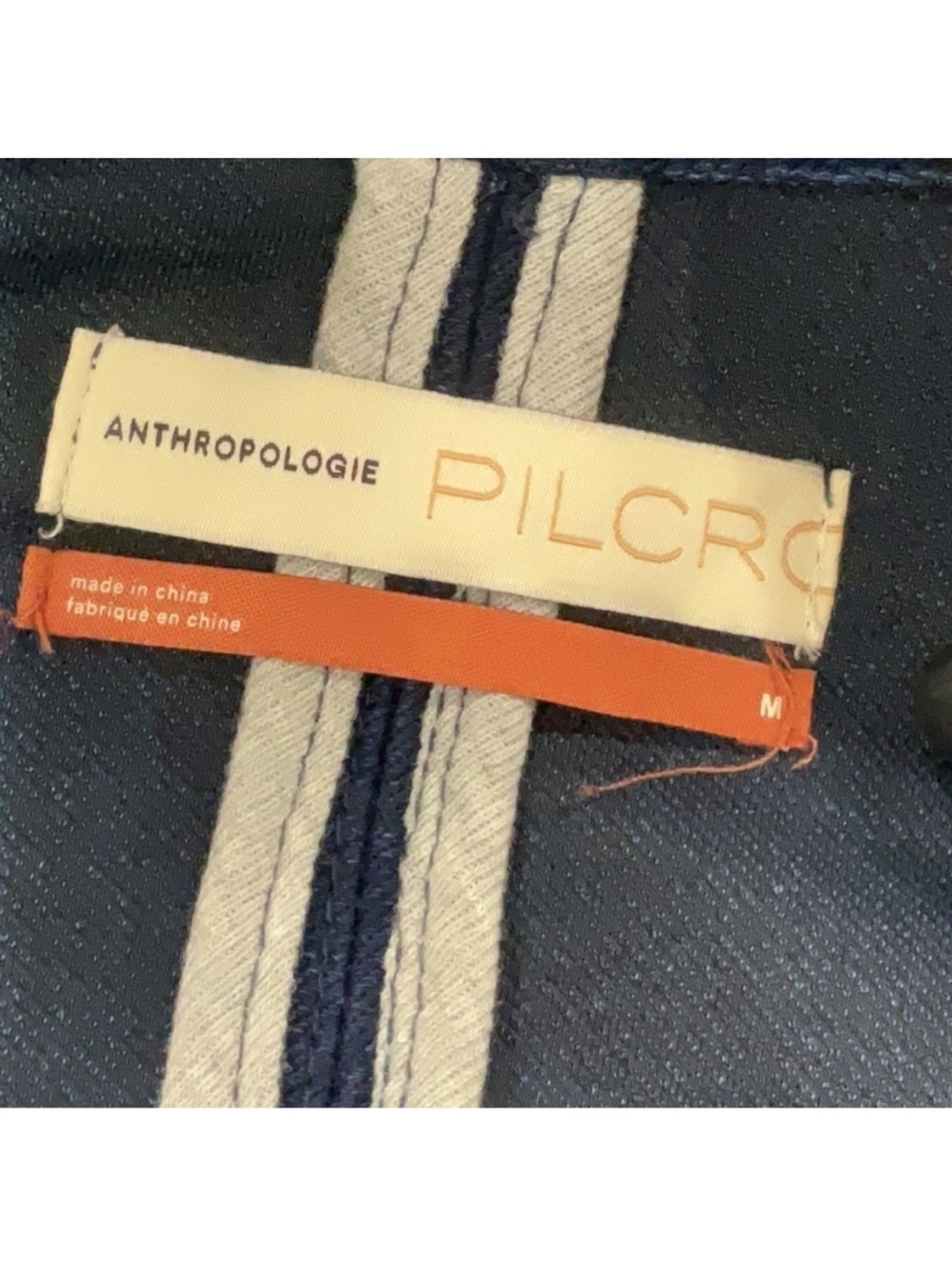 Pilcro by Anthropologie Anita Indigo Denim Crop Zip Up Jacket - Picture 6 of 6